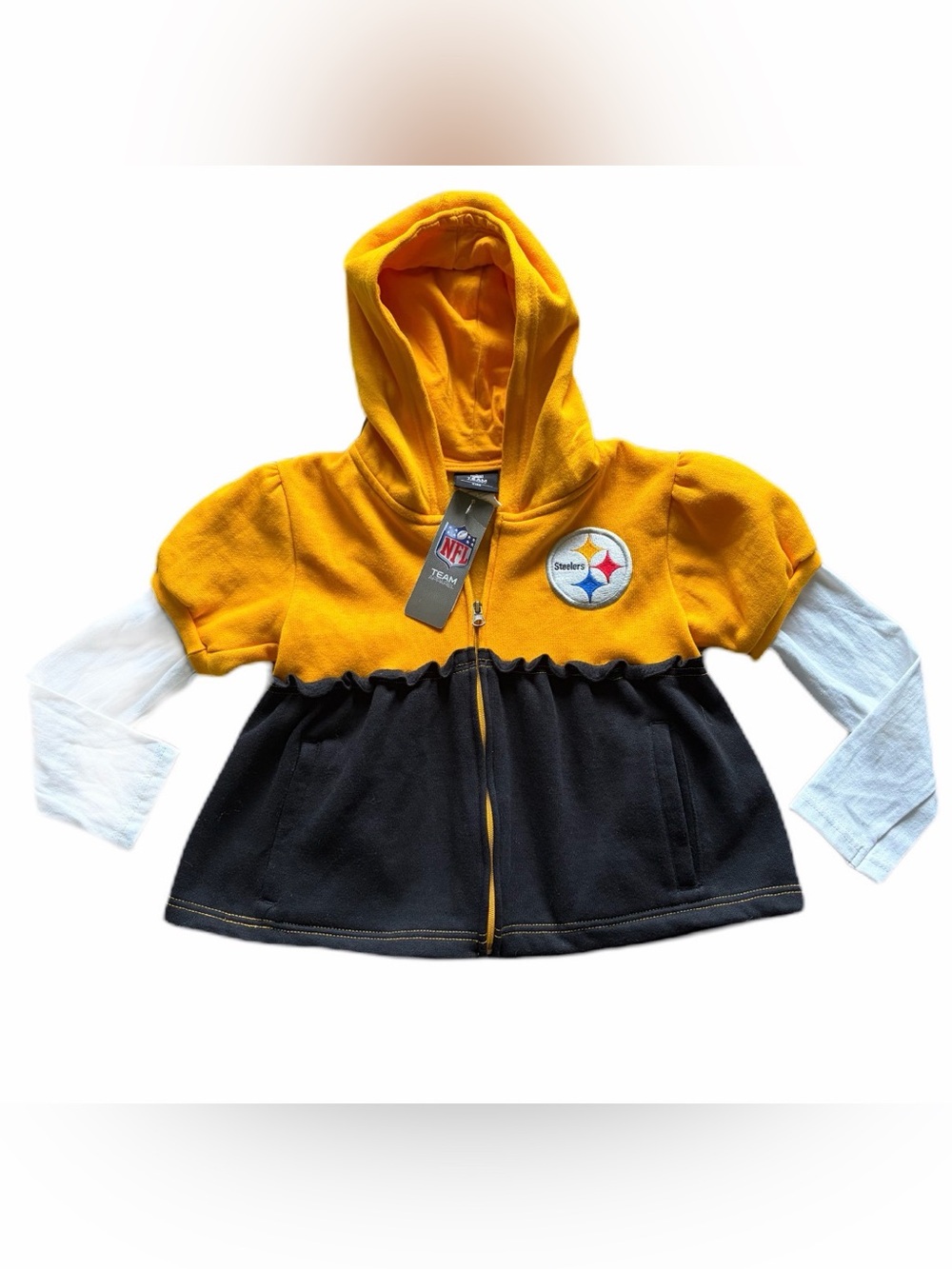 Girls NWT Steelers NFL Zip Hoodie